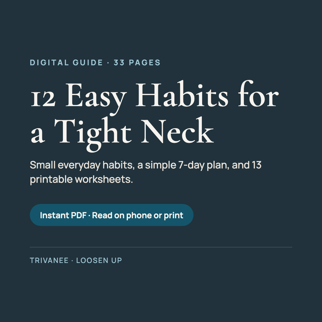 12 Easy Habits for a Tight Neck — digital guide, 33 pages