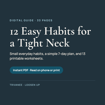 12 Easy Habits for a Tight Neck — digital guide, 33 pages