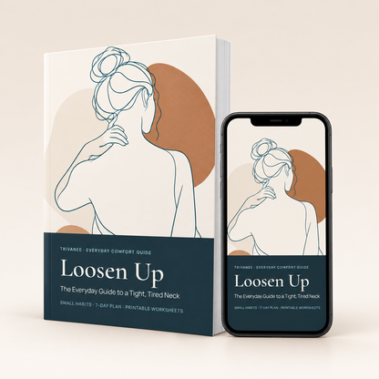 Loosen Up ebook shown as a book and on a phone screen